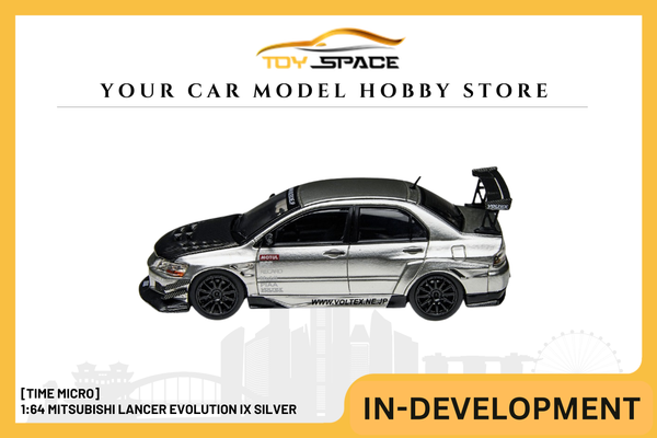 [TIME MICRO] 1:64 Mitsubishi Lancer Evolution IX Silver