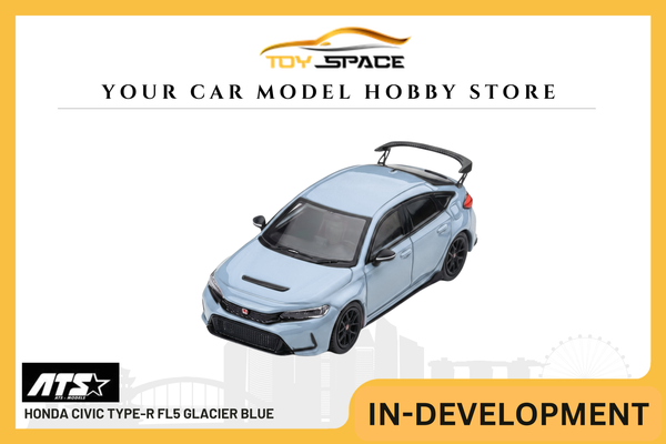 [ATS CAR MODEL] 1:64 Honda Civic Type-R FL5 Glacier Blue