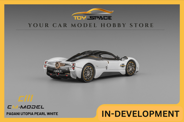 [CM MODEL] 1:64 Pagani Utopia Pearl White