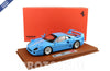 [BBR MODELS] 1/18 Ferrari F40 Light Blue With Italian Flag Stripe And Black Rims BBR-Kyosho