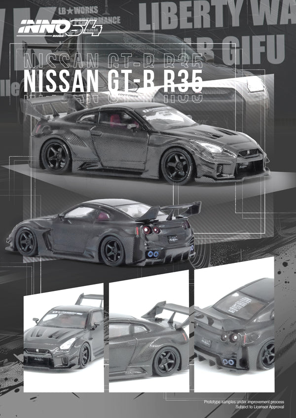 [INNO64] Nissan GT-R (R35) LBWK Super Silhouette 35GT-RR Full Carbon