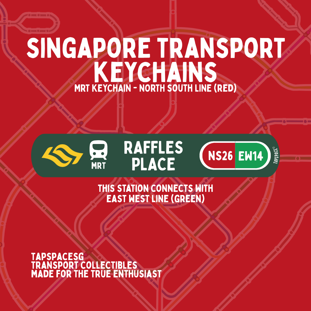 Raffles Place MRT Station Keychain
