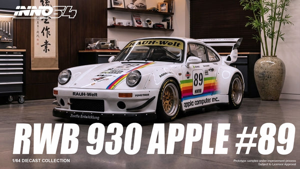[INNO64] RWB 930 #89 Apple Livery - Toy Space Diecast Online Store Singapore
