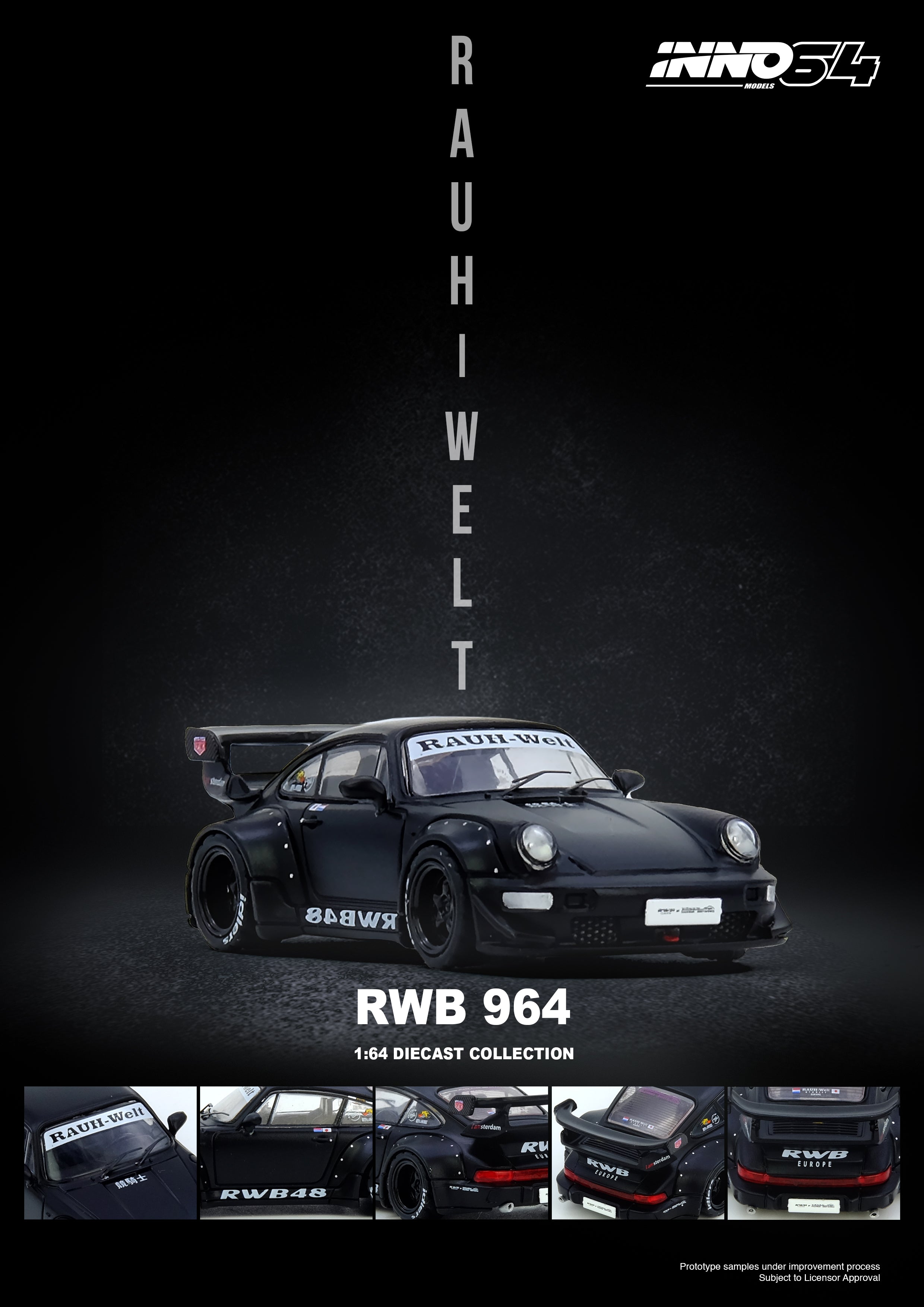[INNO64] RWB 964 Black Matt
