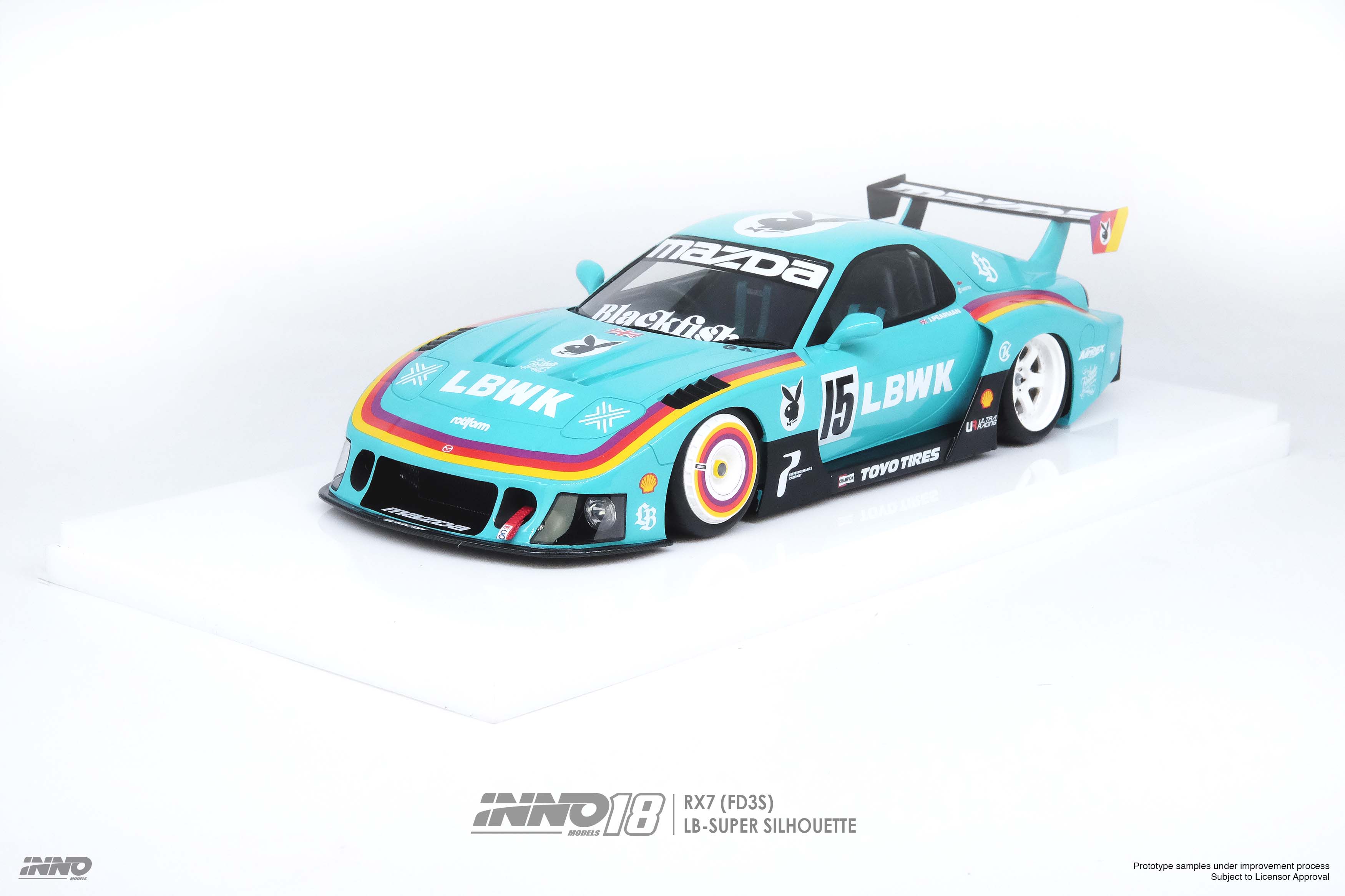 [INNO18] 1/18 Mazda RX7 (FD3S) LB-Super Silhouette Green