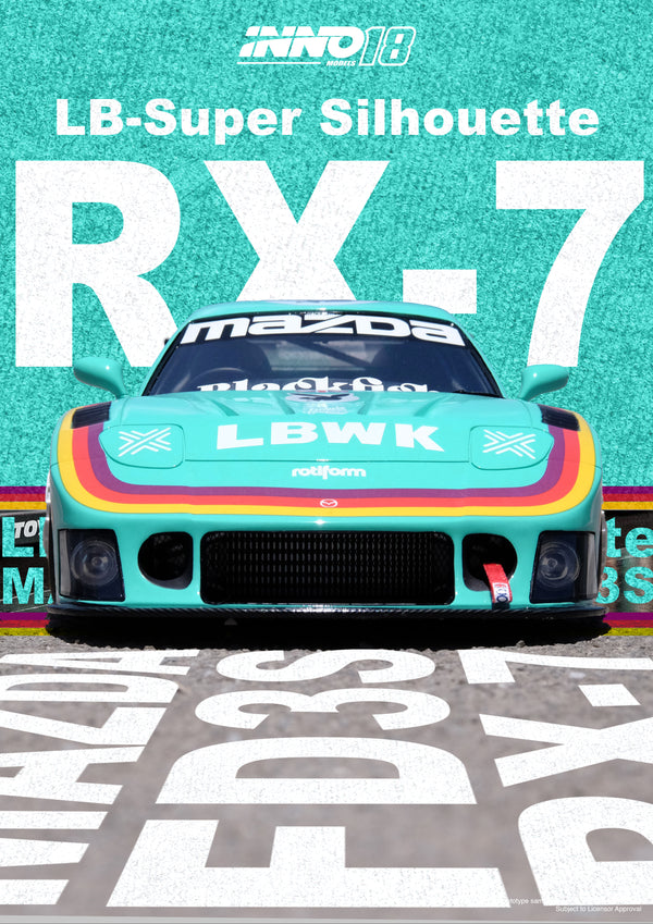 [INNO18] 1/18 Mazda RX7 (FD3S) LB-Super Silhouette Green