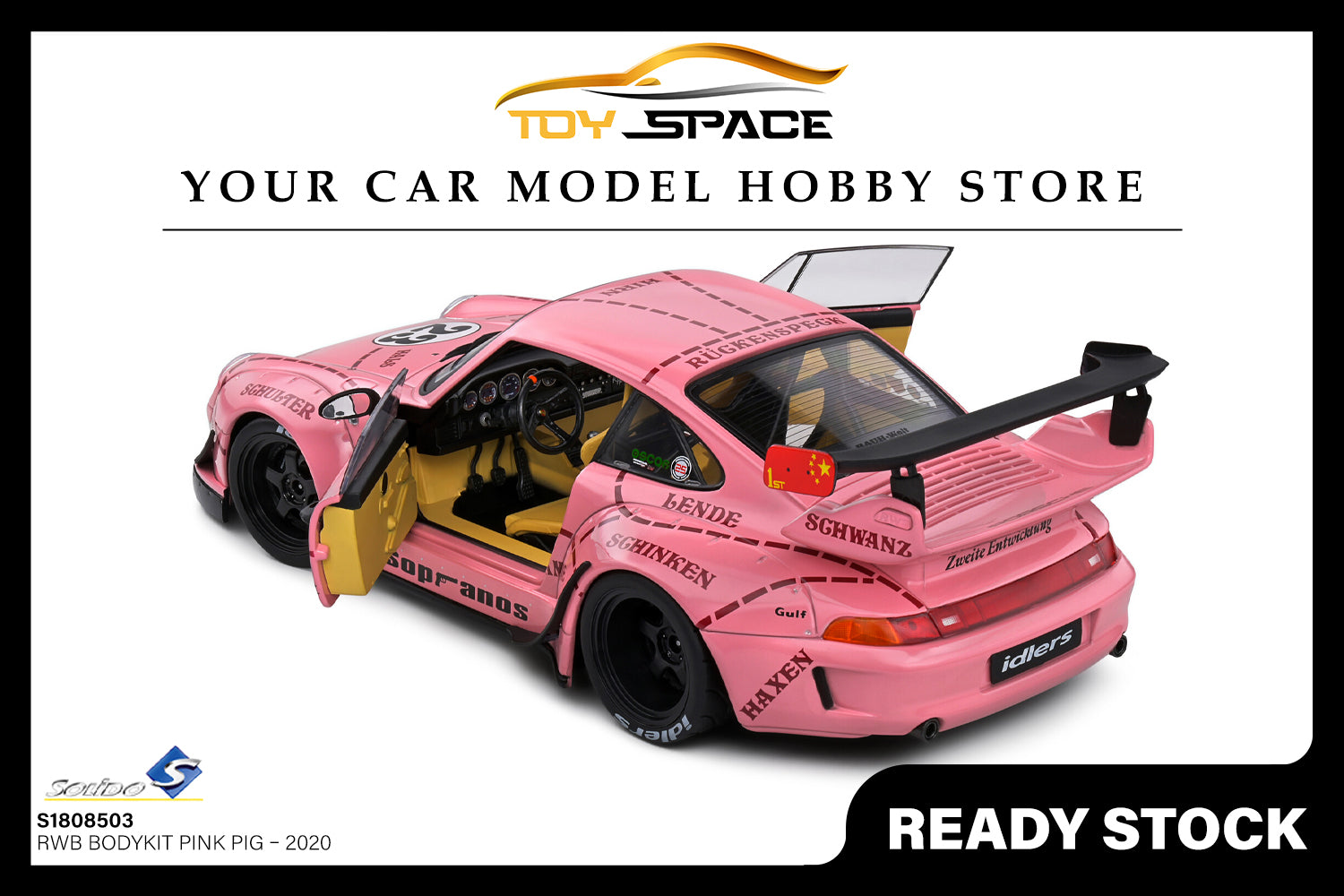 [SOLIDO] 1:18 RWB Bodykit Pink Pig Pink 2020