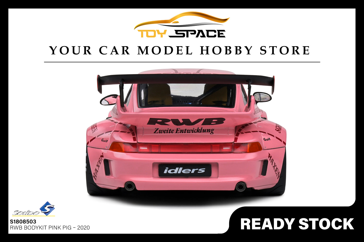 [SOLIDO] 1:18 RWB Bodykit Pink Pig Pink 2020