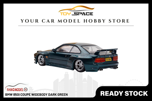 [RHINO MODEL] 1:64 BMW 850i Coupe Widebody Dark Green