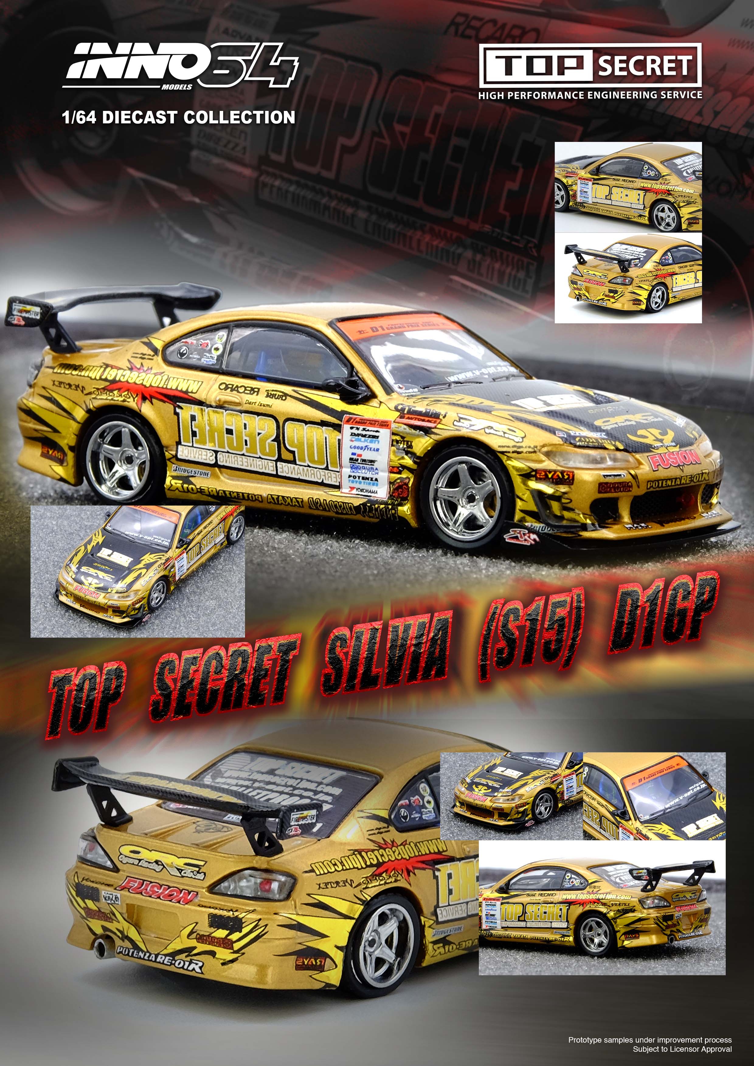 [INNO64] Top Secret Silvia (S15) Gold D1 Grand Prix Series Champion 2004
