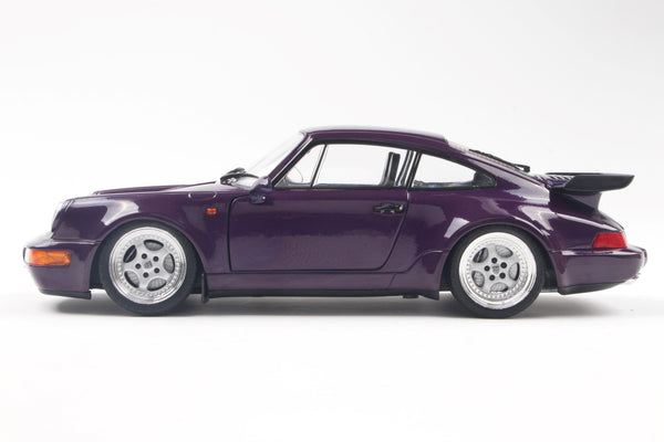 [SOLIDO] 1:18 Porsche 911 (964) Turbo Violet Blue Metallic 1990