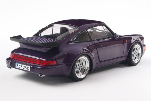 [SOLIDO] 1:18 Porsche 911 (964) Turbo Violet Blue Metallic 1990