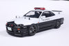 [SOLIDO] 1:18 Nissan Skyline GT-R (BNR34) Japanese Police White 1999 - Toy Space Diecast Online Store Singapore