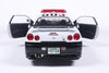 [SOLIDO] 1:18 Nissan Skyline GT-R (BNR34) Japanese Police White 1999 - Toy Space Diecast Online Store Singapore