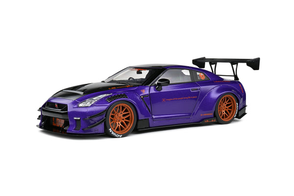 [SOLIDO] 1/18 Nissan GT-R (R35) W/ Liberty Walk Body Kit 2.0 Purple 20