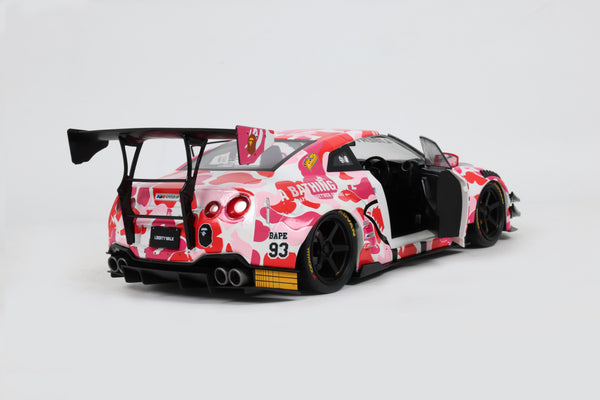 [SOLIDO] 1:18 Nissan GT-R (R35) W/ Liberty Walk Body Kit 2.0 Pink Camo 2025 - Toy Space Diecast Online Store Singapore