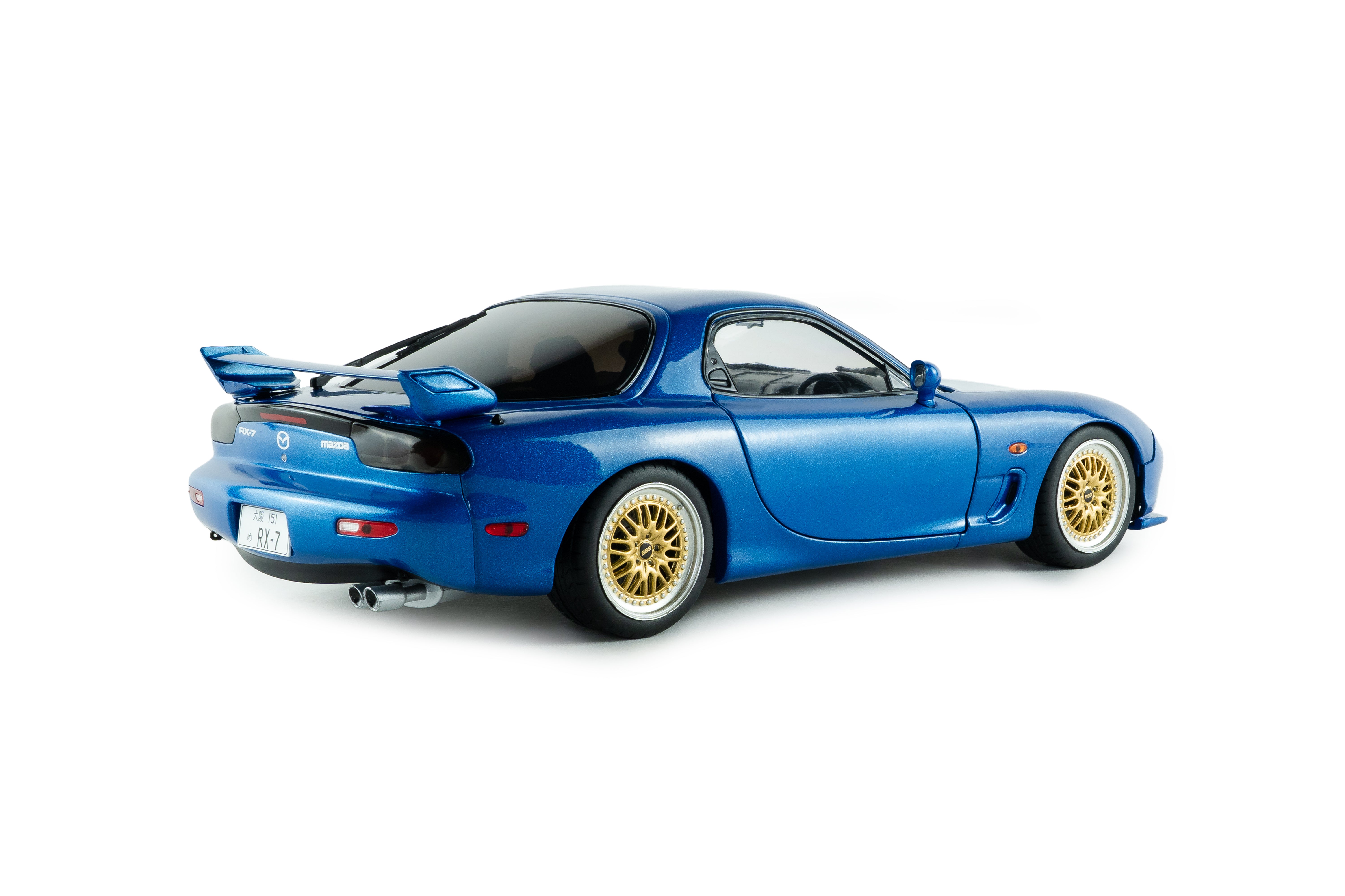 [SOLIDO] 1:18 Mazda RX7 FD3S Innocent Blue Mica 1999 - Toy Space Diecast Online Store Singapore
