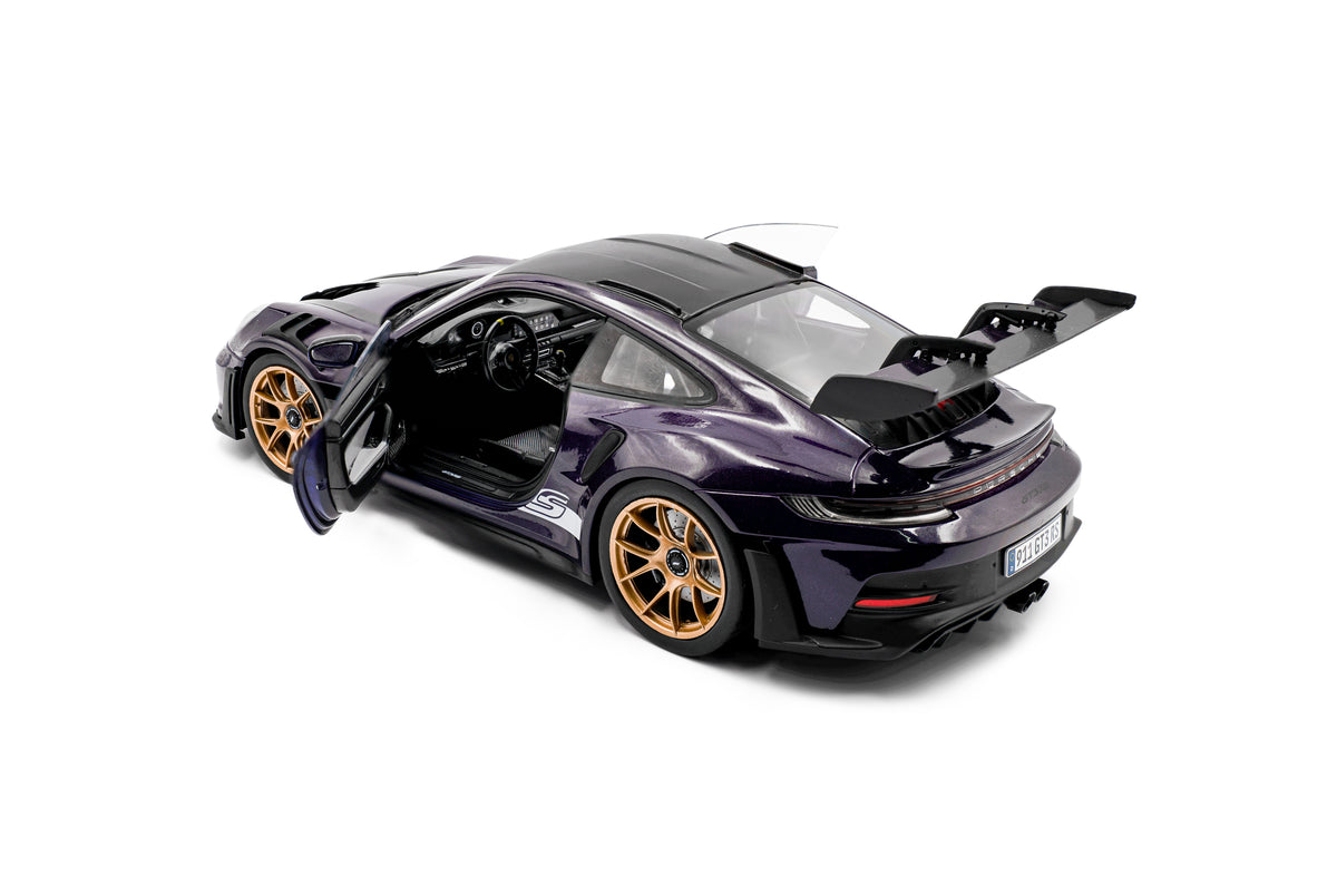 [SOLIDO] 1:18 Porsche 911 GT3 RS Weissach Package Viola Purple Metallic 2024 - Toy Space Diecast Online Store Singapore