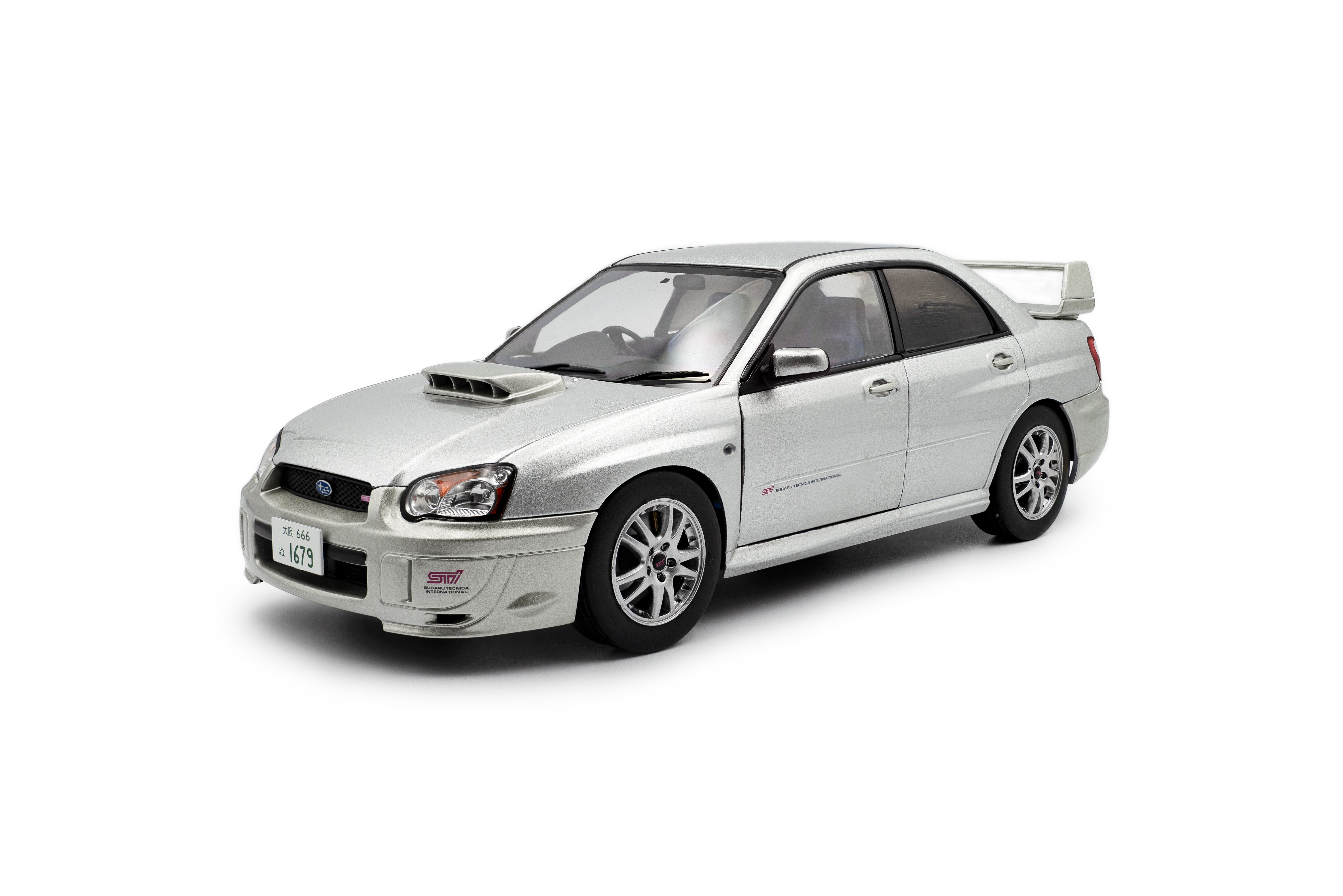 [SOLIDO] 1:18 Subaru Impreza WRX STI Premium Silver Effect 2003