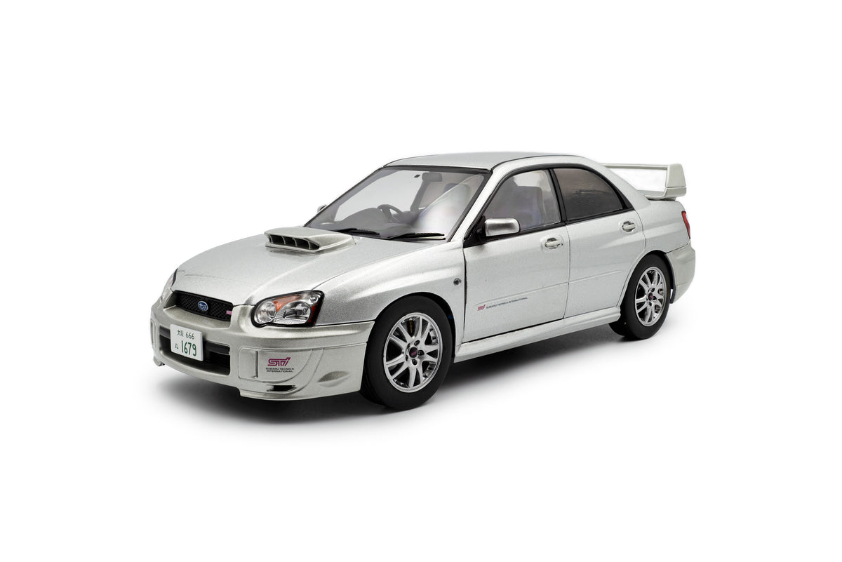 [SOLIDO] 1:18 Subaru Impreza WRX STI Premium Silver Effect 2003