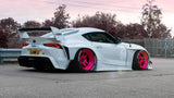 [SOLIDO] 1:18 Toyota GR Supra Liberty Walk Body Kit White/Pink 2025