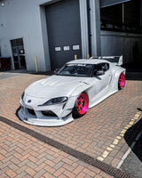 [SOLIDO] 1:18 Toyota GR Supra Liberty Walk Body Kit White/Pink 2025