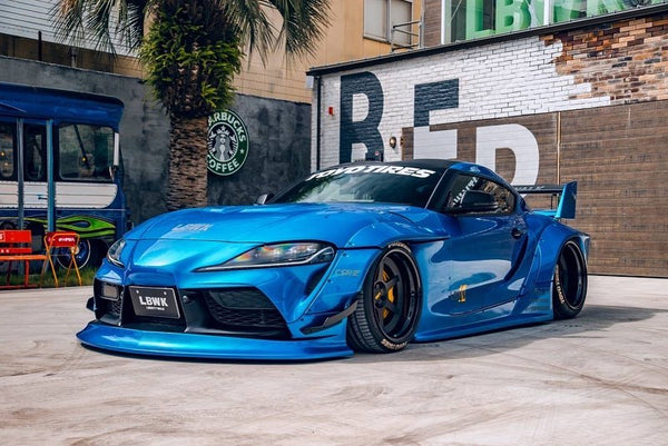 [SOLIDO] 1:18 Toyota GR Supra Liberty Walk Body Kit Blue Metallic 2025