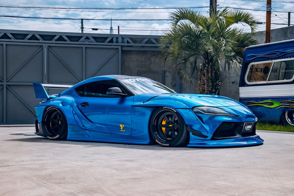 [SOLIDO] 1:18 Toyota GR Supra Liberty Walk Body Kit Blue Metallic 2025