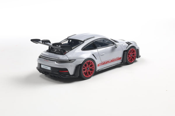 [SOLIDO] 1:43 Porsche 911 (992) GT3 RS Ice Grey Metallic W/Pyro Red 2023