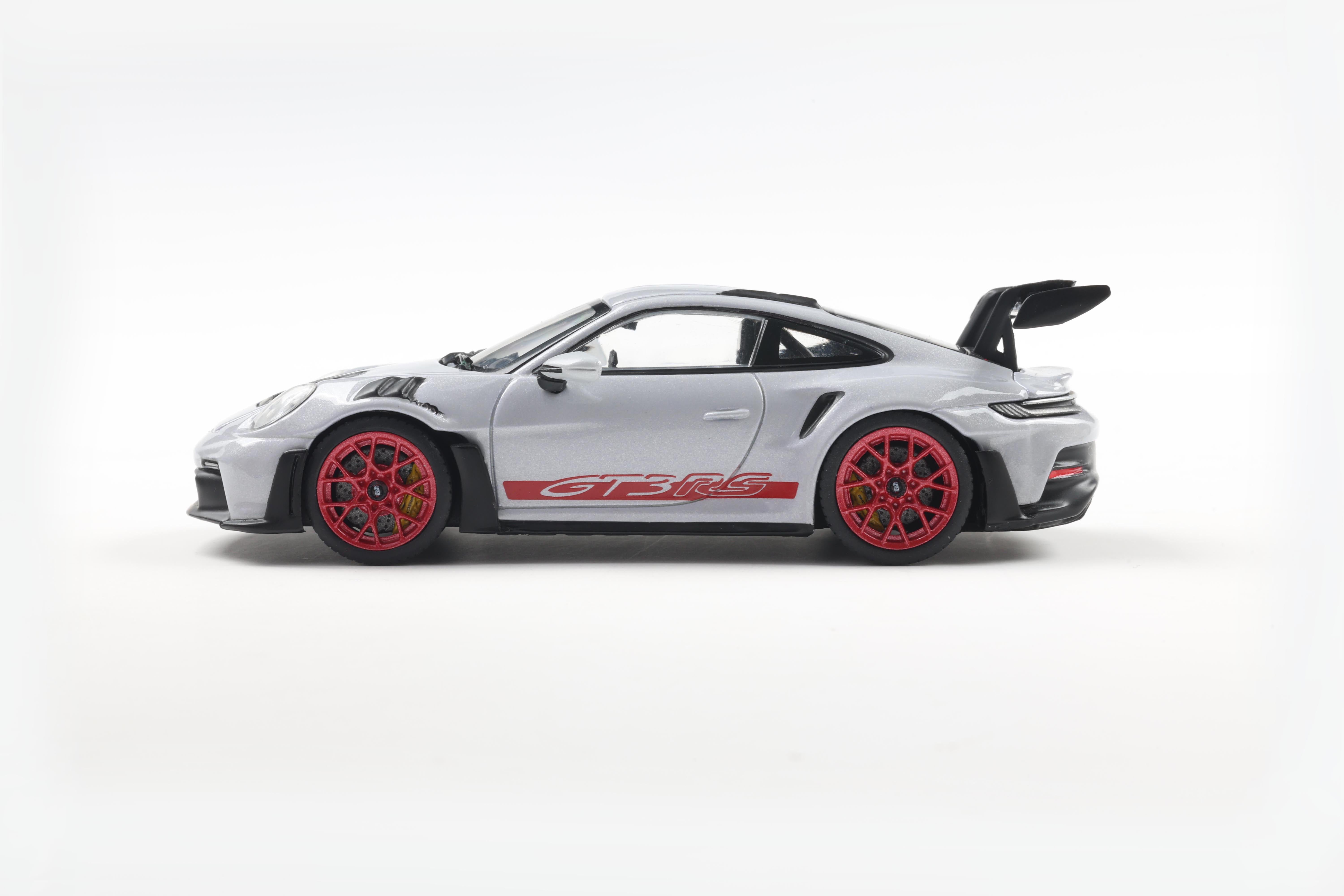 [SOLIDO] 1:43 Porsche 911 (992) GT3 RS Ice Grey Metallic W/Pyro Red 2023