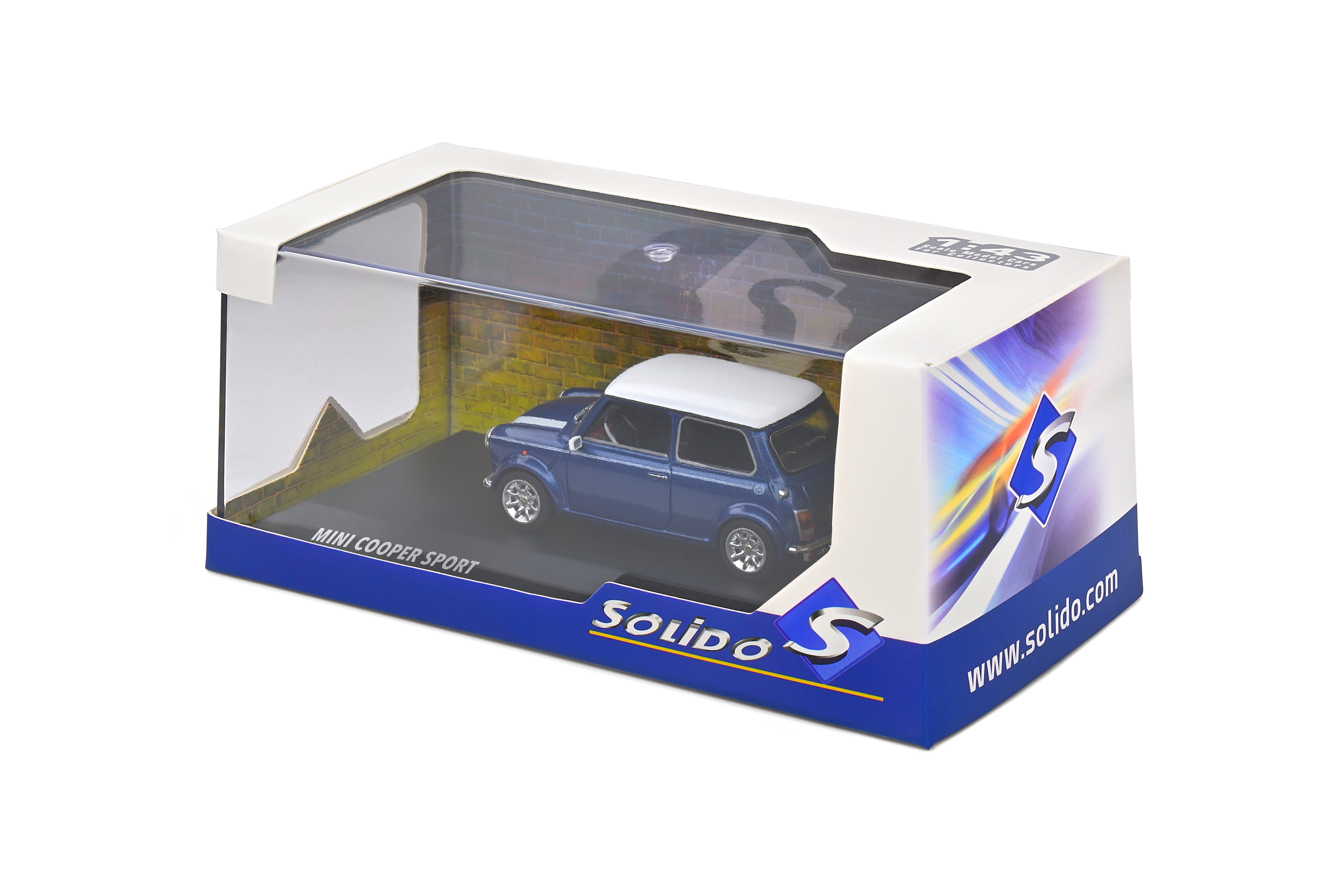 [SOLIDO] 1:43 Mini Cooper Sport Tahiti Blue 1997