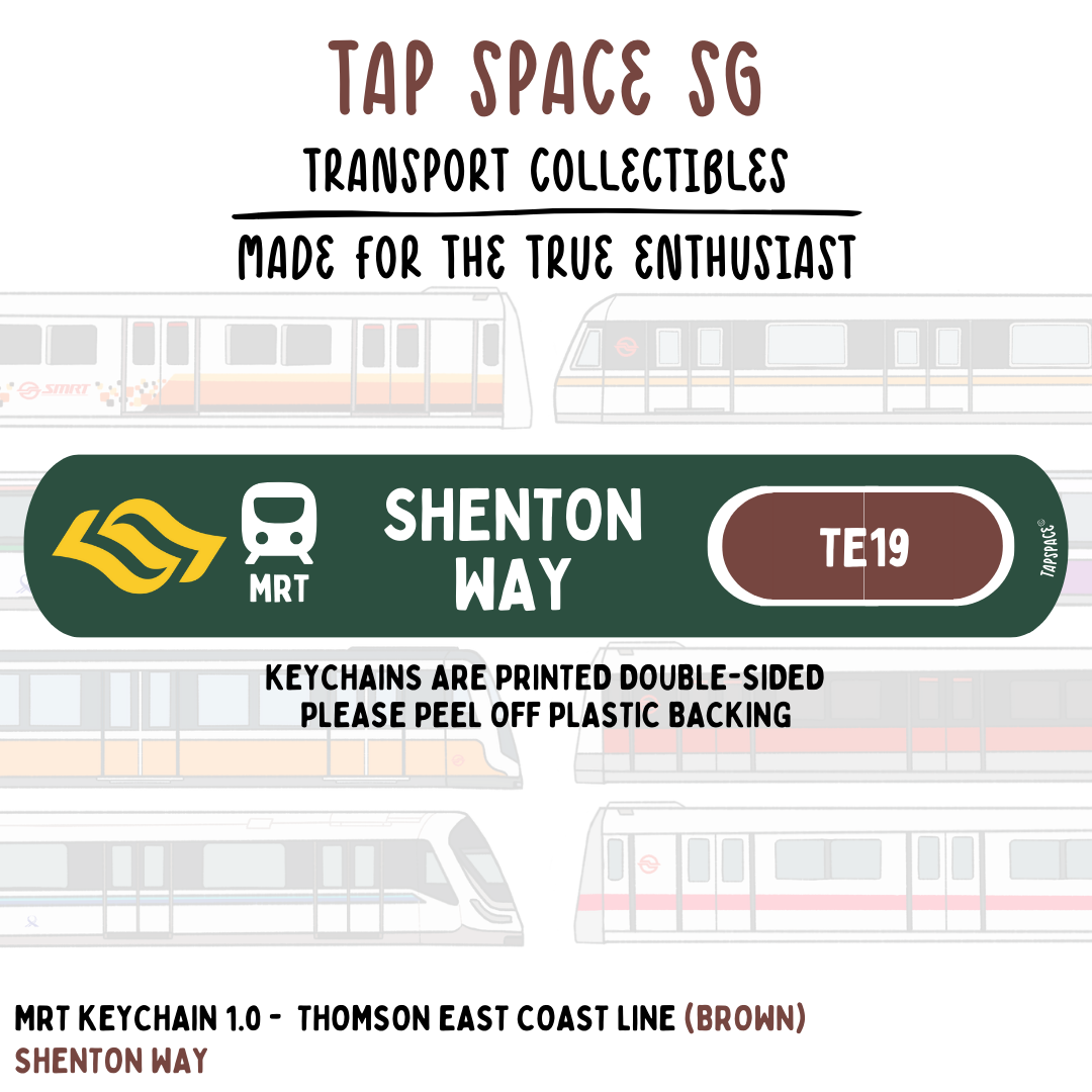 Shenton Way MRT Station Keychain