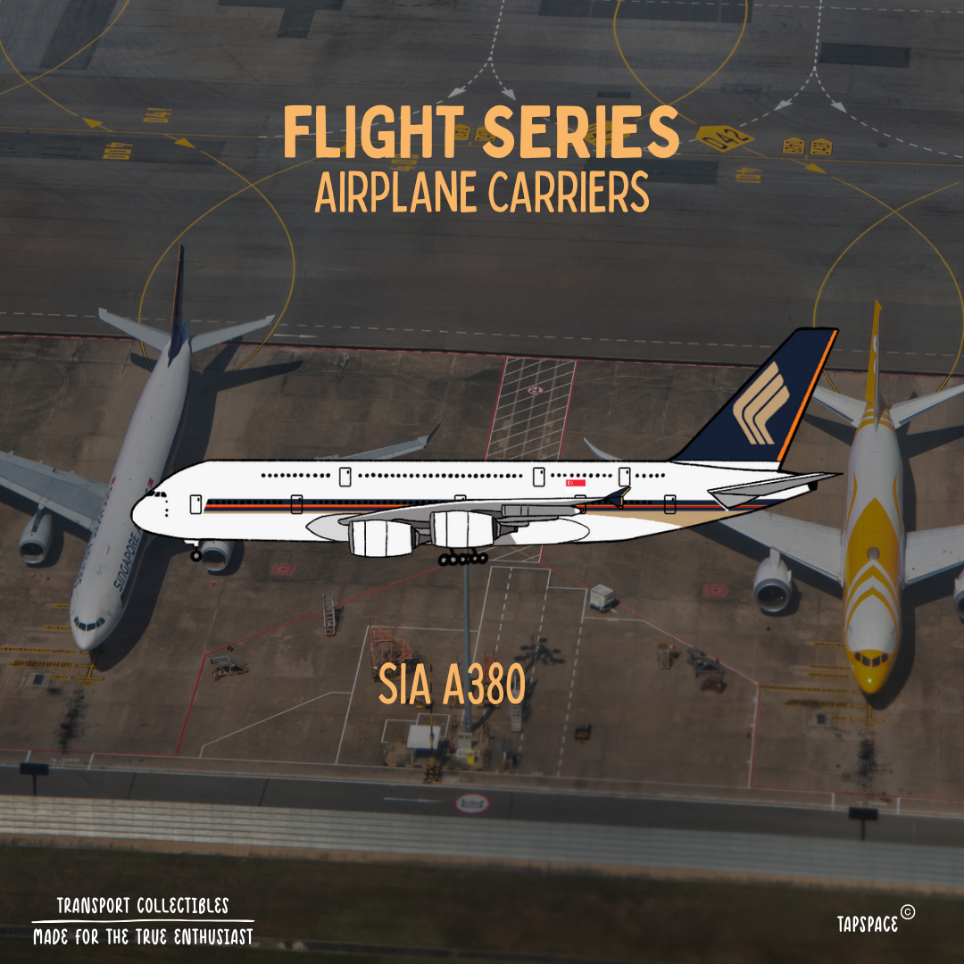 SIA A380 Plane Aircraft Carrier Keychain