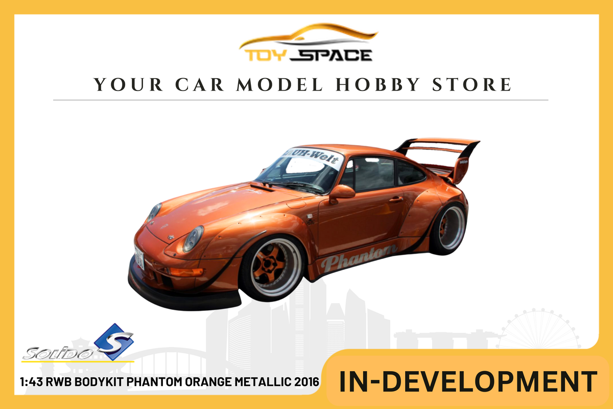 [SOLIDO] 1:43 RWB Bodykit Phantom Orange Metallic 2016 - Toy Space Diecast Online Store Singapore