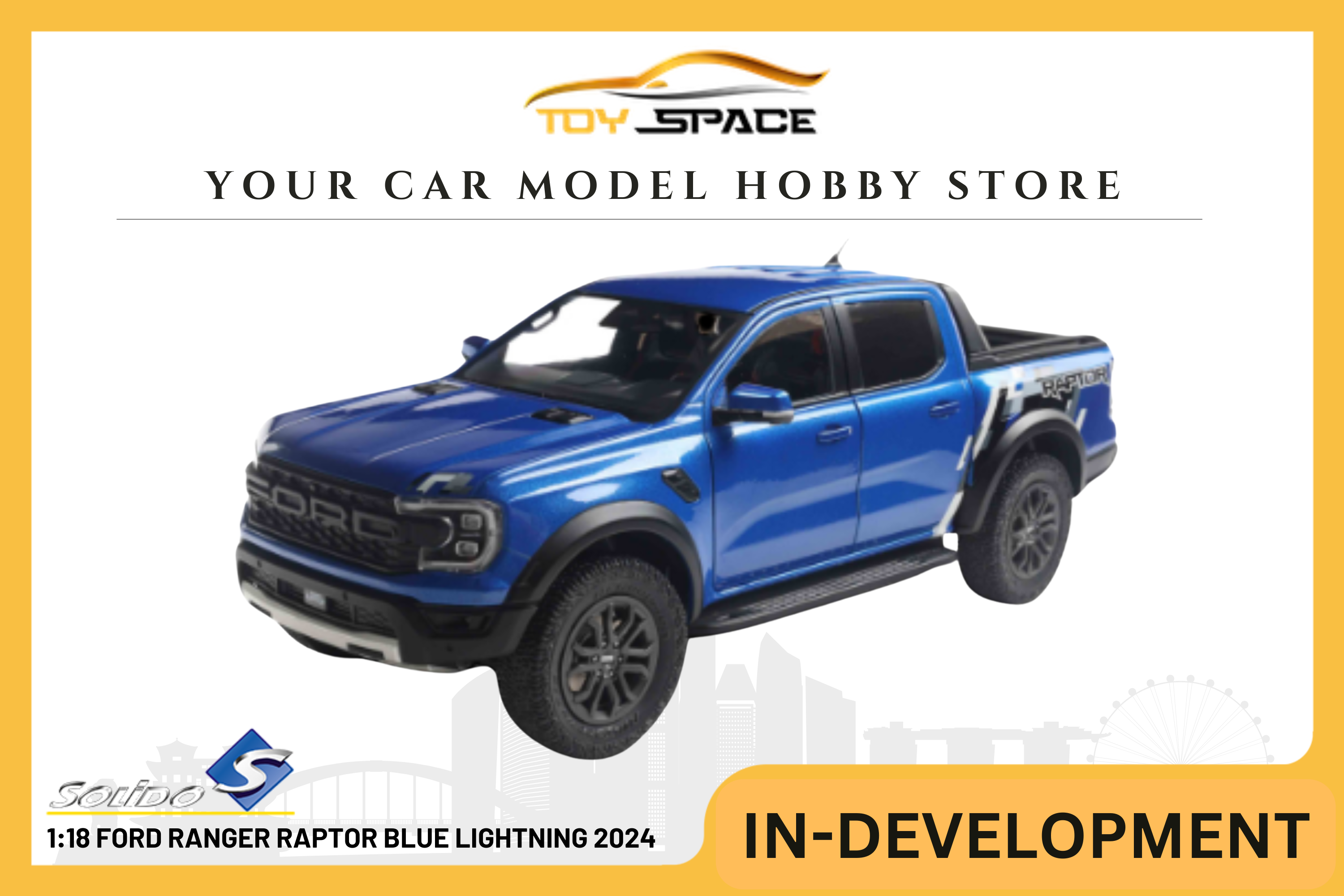 [SOLIDO] 1:18 Ford Ranger Raptor Blue Lightning 2024