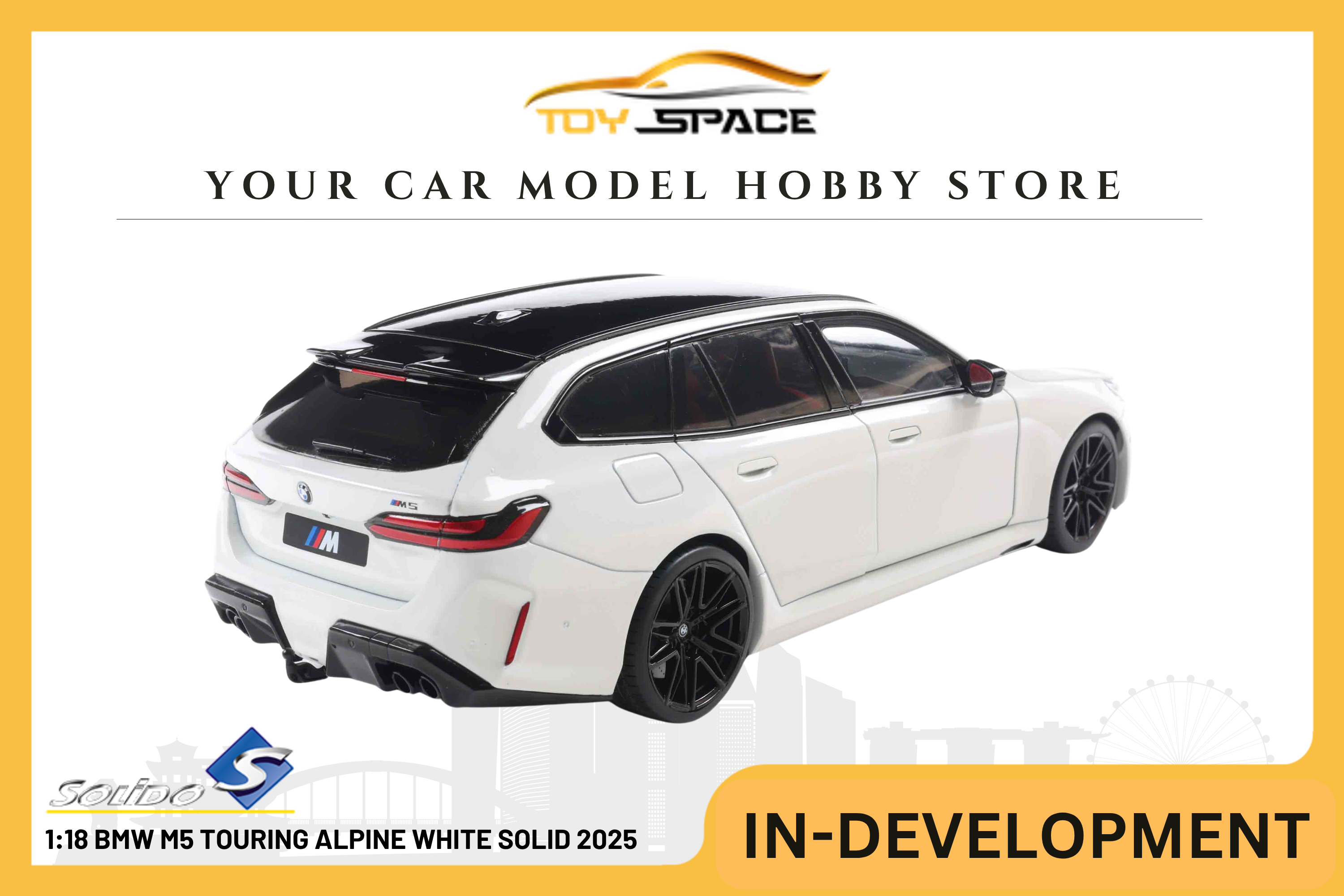 [SOLIDO] 1:18 BMW M5 Touring Alpine White Solid 2025