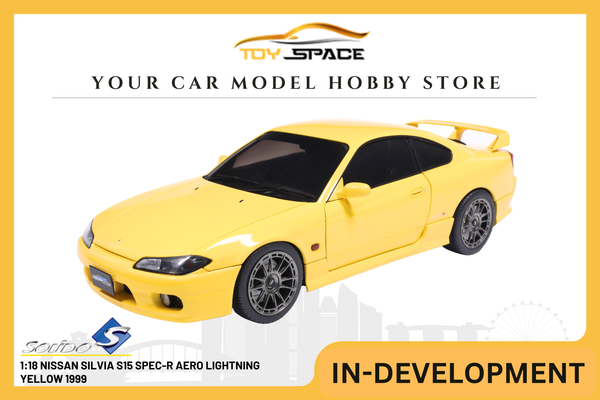 [SOLIDO] 1:18 Nissan Silvia S15 Spec-R Aero Lightning Yellow 1999
