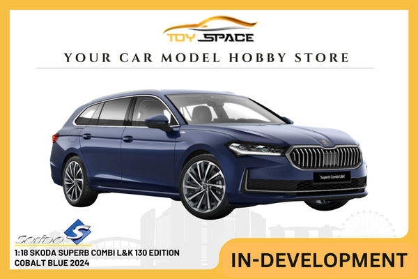 [SOLIDO] 1:18 Skoda Superb Combi L&K 130 Edition Cobalt Blue 2024