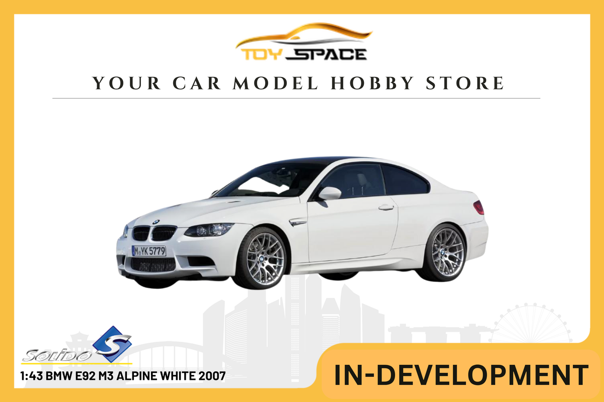 [SOLIDO] 1:43 BMW E92 M3 Alpine White 2007 - Toy Space Diecast Online Store Singapore