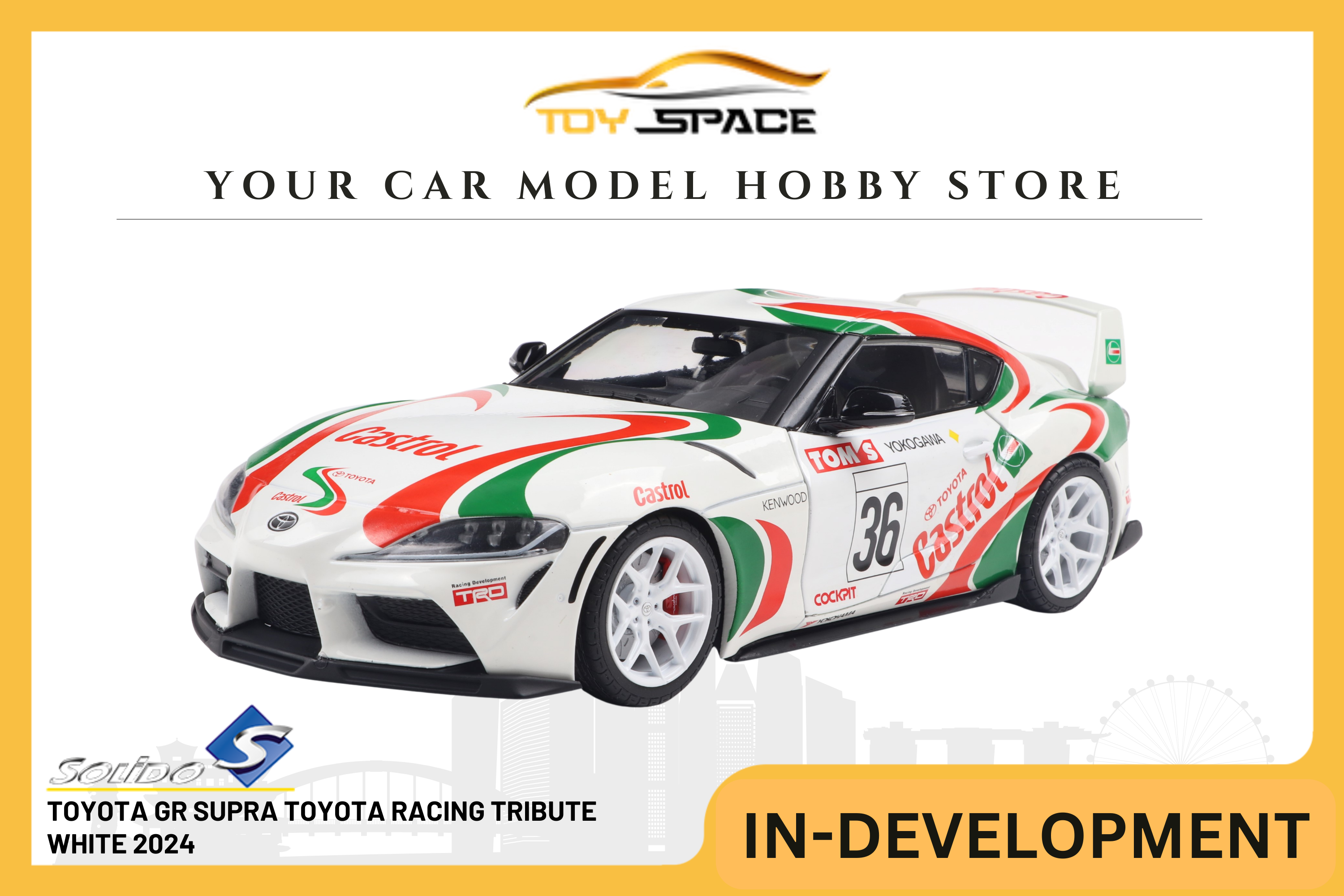 [SOLIDO] 1:18 Toyota GR Supra Toyota Racing Tribute White 2024