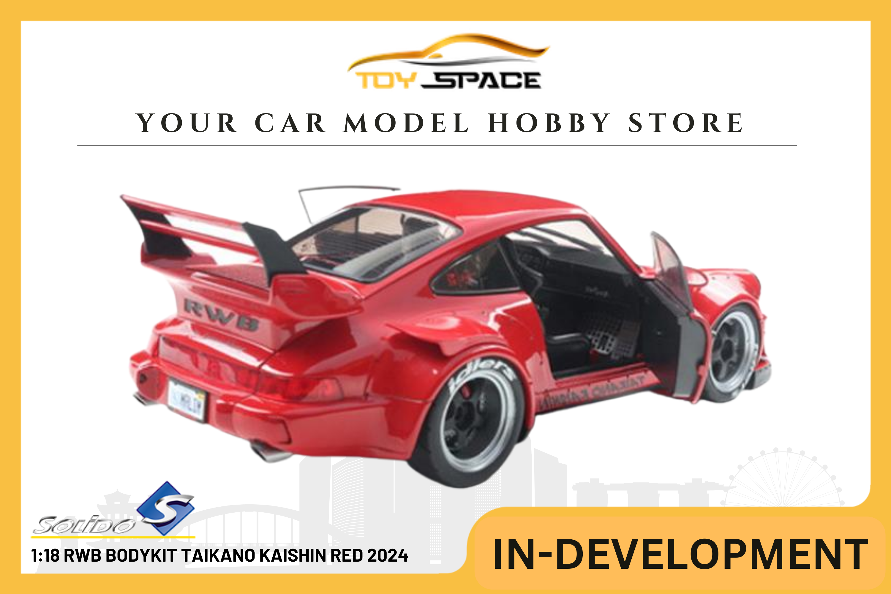 [SOLIDO] 1:18 RWB Bodykit Taikano Kaishin Red 2024