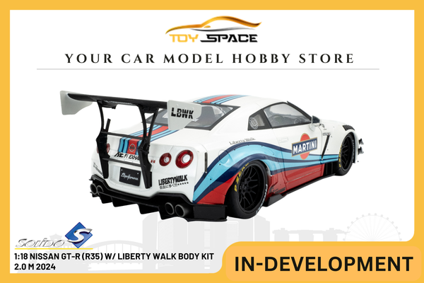 [SOLIDO] 1:18 Nissan GT-R (R35) W/ Liberty Walk Body Kit 2.0 M 2024