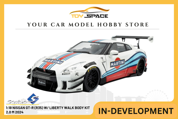 [SOLIDO] 1:18 Nissan GT-R (R35) W/ Liberty Walk Body Kit 2.0 M 2024