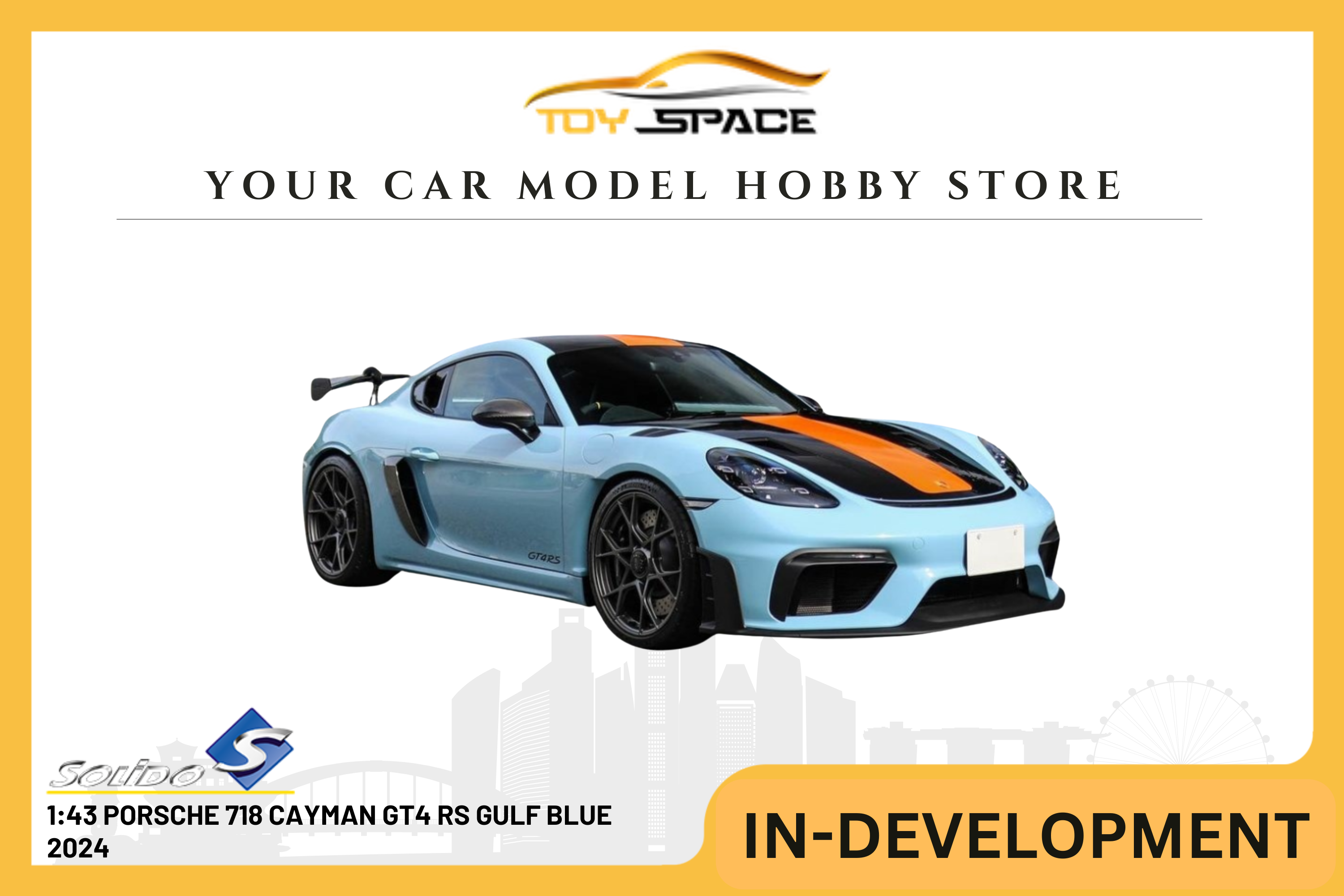 [SOLIDO] 1:43 Porsche 718 Cayman GT4 RS Gulf Blue 2024