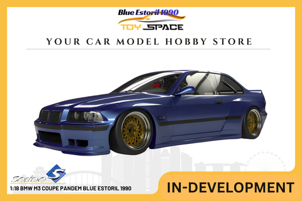 [SOLIDO] 1:18 BMW M3 Coupe Pandem Blue Estoril 1990
