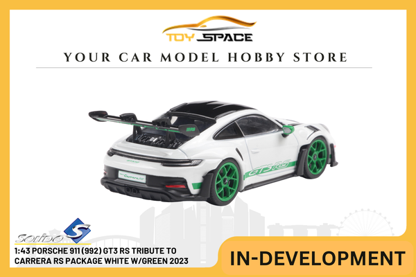 [SOLIDO] 1:43 Porsche 911 (992) GT3 RS Tribute To Carrera RS Package White W/Green 2023