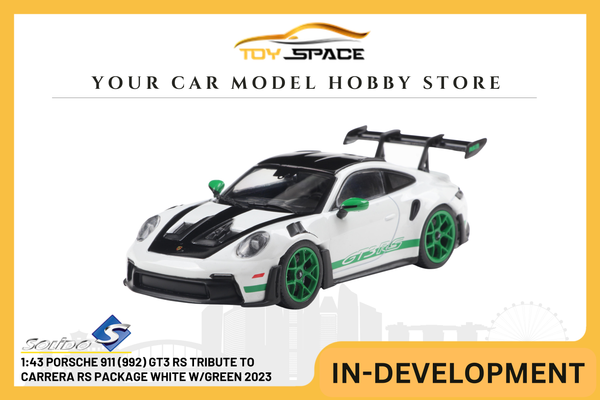 [SOLIDO] 1:43 Porsche 911 (992) GT3 RS Tribute To Carrera RS Package White W/Green 2023