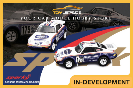 [SPARKY] 1:64 Porsche 953 1984 Paris-Dakar Rally #175 & #177 - Toy Space Diecast Online Store Singapore