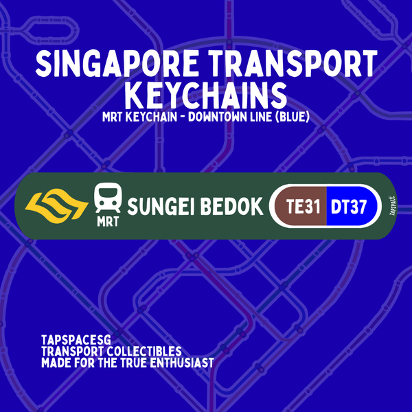 Sungei Bedok MRT Station Keychain