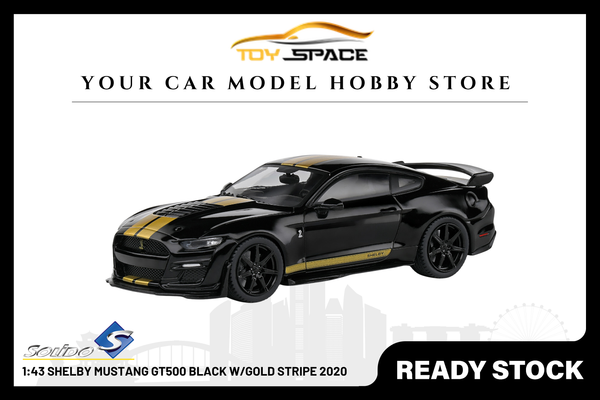 [SOLIDO] 1:43 Shelby Mustang GT500 Black W/Gold Stripe 2020